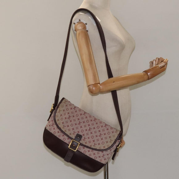 LOUIS VUITTON Monogram Mini Belanger Shoulder Bag Red M92671 LV Auth 117762