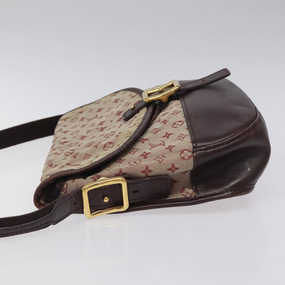 LOUIS VUITTON Monogram Mini Belanger Shoulder Bag Red M92671 LV Auth 117762