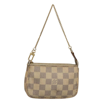 LOUIS VUITTON Damier Azur Mini Pochette Accessoires Pouch N63005 Auth 117763