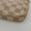 LOUIS VUITTON Damier Azur Mini Pochette Accessoires Pouch N63005 Auth 117763-9