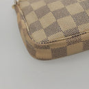 LOUIS VUITTON Damier Azur Mini Pochette Accessoires Pouch N63005 Auth 117763-14