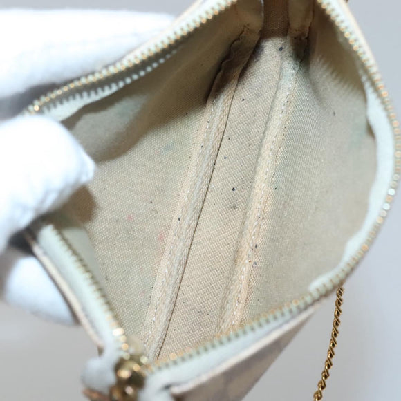 LOUIS VUITTON Damier Azur Mini Pochette Accessoires Pouch N63005 Auth 117763