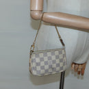LOUIS VUITTON Damier Azur Mini Pochette Accessoires Pouch N63005 Auth 117763-21