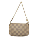 LOUIS VUITTON Damier Azur Mini Pochette Accessoires Pouch N63005 Auth 117763-2