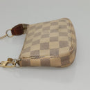 LOUIS VUITTON Damier Azur Mini Pochette Accessoires Pouch N63005 Auth 117763-4