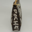 LOUIS VUITTON Monogram Graffiti Pochette Pouch White M92192 LV Auth 117771-5