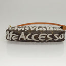 LOUIS VUITTON Monogram Graffiti Pochette Pouch White M92192 LV Auth 117771-9