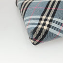 BURBERRY Nova Check Blue Label Shoulder Bag Canvas 2way Blue Auth 117772-14
