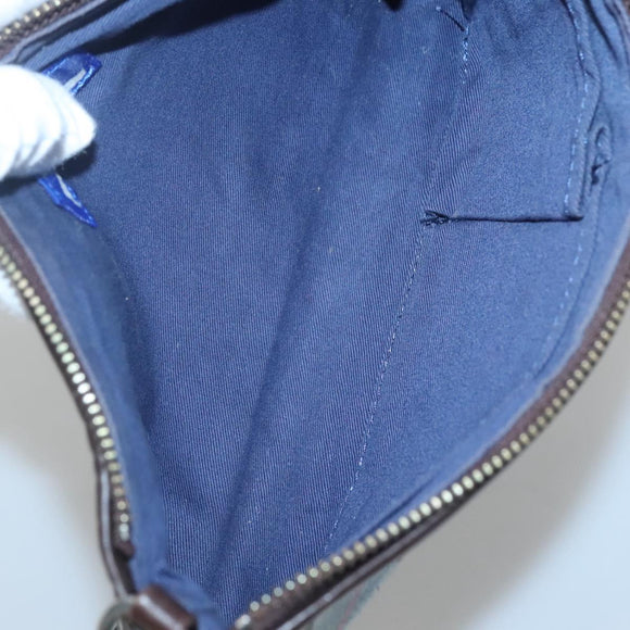 BURBERRY Nova Check Blue Label Shoulder Bag Canvas 2way Blue Auth 117772