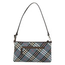 BURBERRY Nova Check Blue Label Shoulder Bag Canvas 2way Blue Auth 117772-2