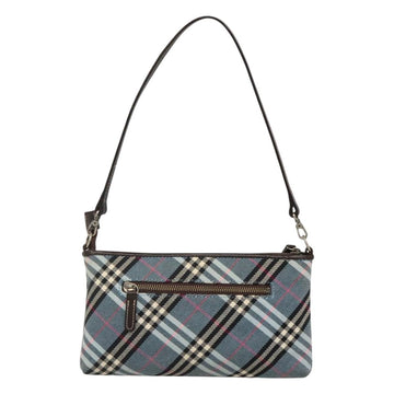BURBERRY Nova Check Blue Label Shoulder Bag Canvas 2way Blue Auth 117772 - 0