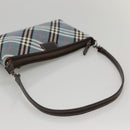 BURBERRY Nova Check Blue Label Shoulder Bag Canvas 2way Blue Auth 117772-7