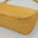 PRADA Accessory Pouch Nylon Yellow Auth 117775-15