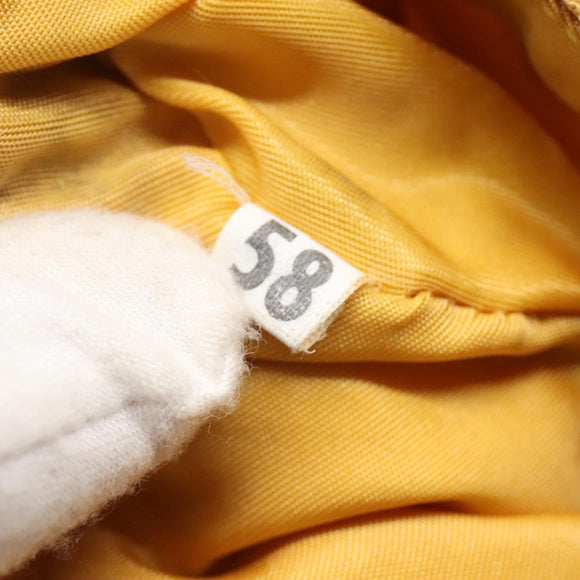 PRADA Accessory Pouch Nylon Yellow Auth 117775