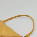 PRADA Accessory Pouch Nylon Yellow Auth 117775-8