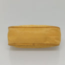 PRADA Accessory Pouch Nylon Yellow Auth 117775-5