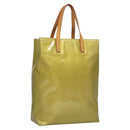 LOUIS VUITTON Monogram Vernis Reade MM Hand Bag Gris M91142 LV Auth 117778-1