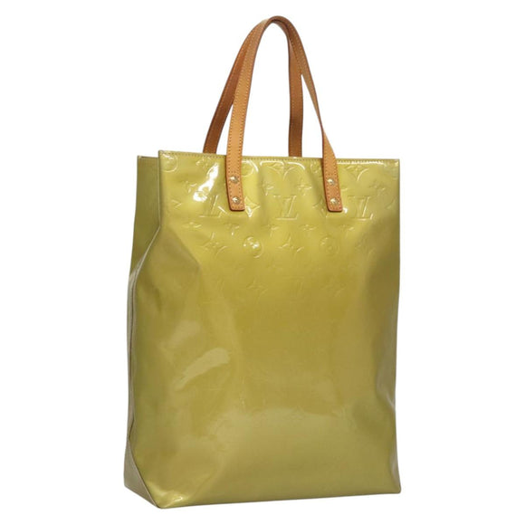 LOUIS VUITTON Monogram Vernis Reade MM Hand Bag Gris M91142 LV Auth 117778