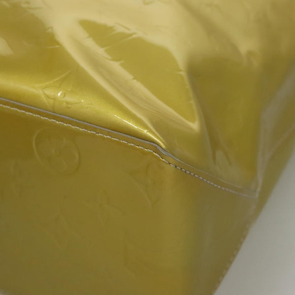 LOUIS VUITTON Monogram Vernis Reade MM Hand Bag Gris M91142 LV Auth 117778