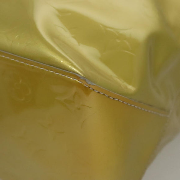 LOUIS VUITTON Monogram Vernis Reade MM Hand Bag Gris M91142 LV Auth 117778