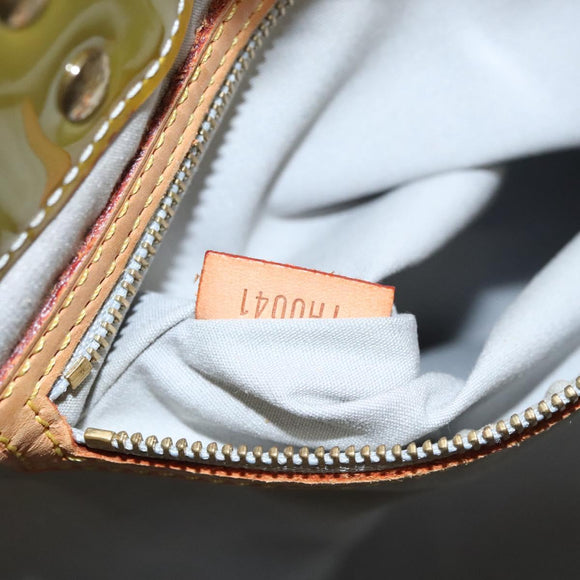 LOUIS VUITTON Monogram Vernis Reade MM Hand Bag Gris M91142 LV Auth 117778