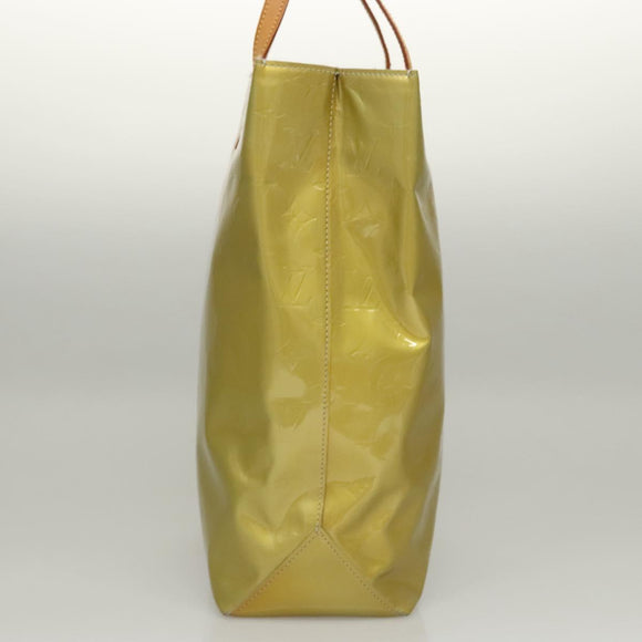 LOUIS VUITTON Monogram Vernis Reade MM Hand Bag Gris M91142 LV Auth 117778