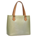 LOUIS VUITTON Monogram Vernis Houston Hand Bag Gris M91053 LV Auth 117780-1