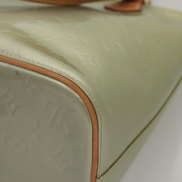 LOUIS VUITTON Monogram Vernis Houston Hand Bag Gris M91053 LV Auth 117780