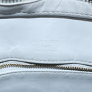 LOUIS VUITTON Monogram Vernis Houston Hand Bag Gris M91053 LV Auth 117780-20