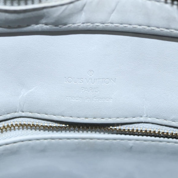 LOUIS VUITTON Monogram Vernis Houston Hand Bag Gris M91053 LV Auth 117780