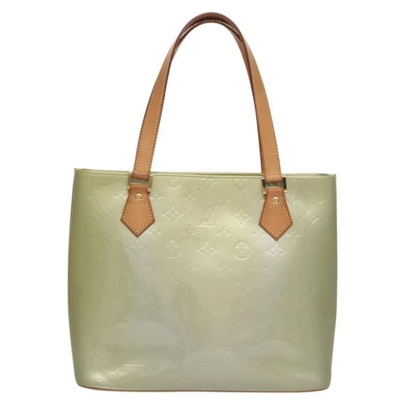 LOUIS VUITTON Monogram Vernis Houston Hand Bag Gris M91053 LV Auth 117780