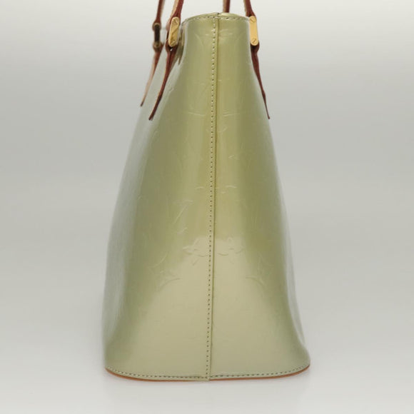 LOUIS VUITTON Monogram Vernis Houston Hand Bag Gris M91053 LV Auth 117780