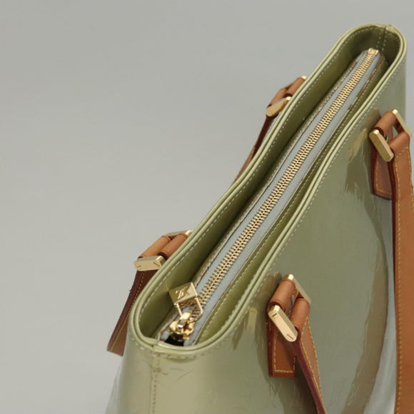 LOUIS VUITTON Monogram Vernis Houston Hand Bag Gris M91053 LV Auth 117780