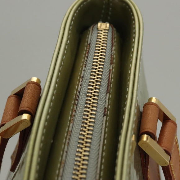 LOUIS VUITTON Monogram Vernis Houston Hand Bag Gris M91053 LV Auth 117780