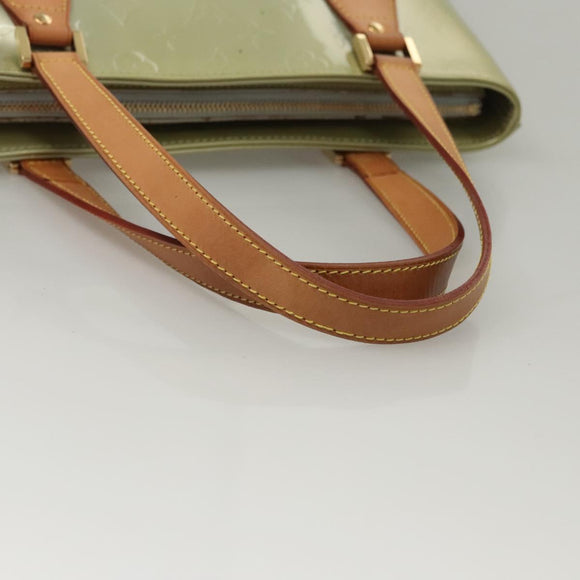 LOUIS VUITTON Monogram Vernis Houston Hand Bag Gris M91053 LV Auth 117780