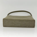 Salvatore Ferragamo Gancini Shoulder Bag Canvas Khaki Auth 117786-5