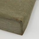 Salvatore Ferragamo Gancini Shoulder Bag Canvas Khaki Auth 117786-10