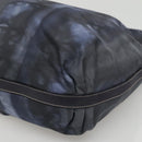 PRADA Shoulder Bag Nylon Blue Silver Auth 117789-15