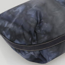 PRADA Shoulder Bag Nylon Blue Silver Auth 117789-16