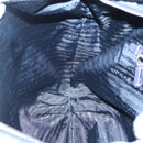 PRADA Shoulder Bag Nylon Blue Silver Auth 117789-20