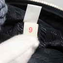 PRADA Shoulder Bag Nylon Blue Silver Auth 117789-12