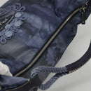 PRADA Shoulder Bag Nylon Blue Silver Auth 117789-6