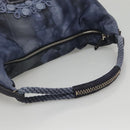 PRADA Shoulder Bag Nylon Blue Silver Auth 117789-7