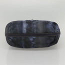 PRADA Shoulder Bag Nylon Blue Silver Auth 117789-5