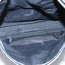 BURBERRY Nova Check Blue Label Shoulder Bag Wool Black Silver Auth 117790-10