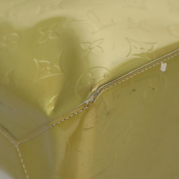 LOUIS VUITTON Monogram Vernis Reade MM Hand Bag Gris M91142 LV Auth 117797