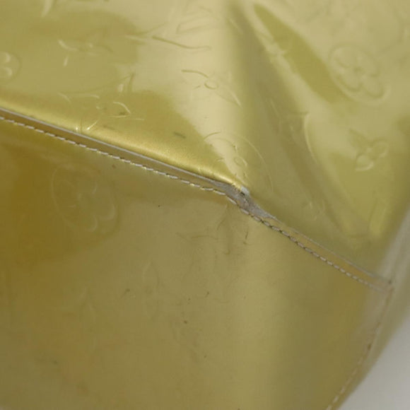 LOUIS VUITTON Monogram Vernis Reade MM Hand Bag Gris M91142 LV Auth 117797