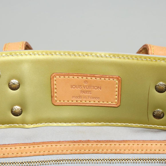 LOUIS VUITTON Monogram Vernis Reade MM Hand Bag Gris M91142 LV Auth 117797