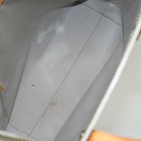 LOUIS VUITTON Monogram Vernis Reade MM Hand Bag Gris M91142 LV Auth 117797