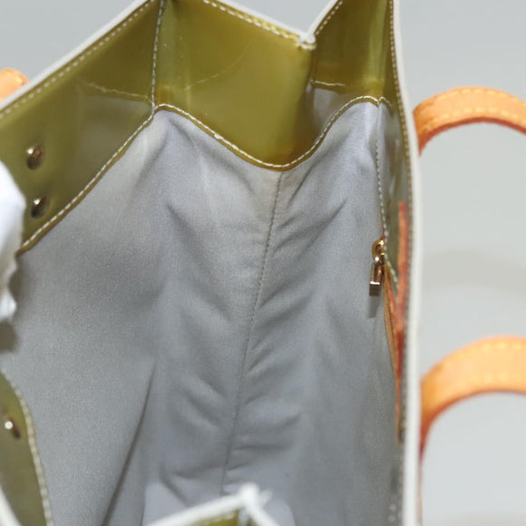 LOUIS VUITTON Monogram Vernis Reade MM Hand Bag Gris M91142 LV Auth 117797